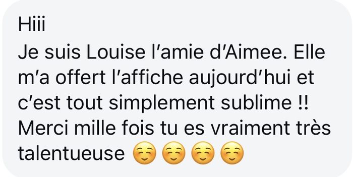 Message reçu d'un client après une commande GEG